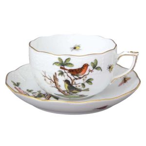 Rothschild Bird Teacup & Saucer by Herend