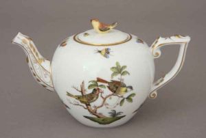Rothschild Bird Teapot 0.8l, Bird Knob by Herend
