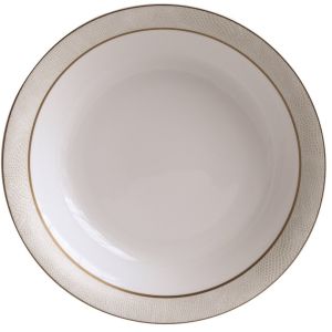 Sauvage White Open Vegetable Bowl by Bernardaud