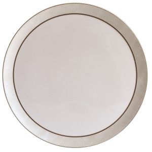 Sauvage White Tart Platter Round by Bernardaud