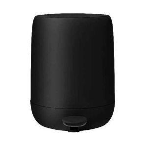 Sono Black Pedal Bin Wastepaper Basket 0.8 Gallon by Blomus