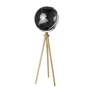 Sputnik Standing Globe Black/Silver by Troika