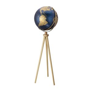 Sputnik Standing Globe Gold/Dark Blue by Troika