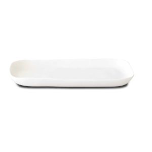 Sculpt Large Platter White by Tina Frey