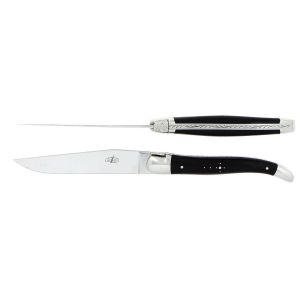 Steak Knives Medium Horn Tip Box of 2 by Forge Laguiole