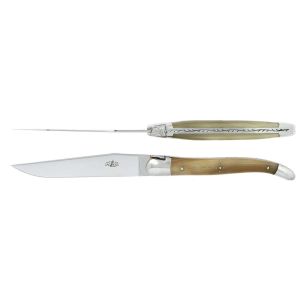 Steak Knives Light Horn Set of 2 by Forge Laguiole