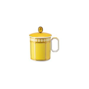 Swarovski Signum Mug W/Lid Jonquil Yellow by Rosenthal