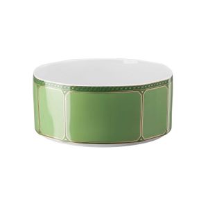 Swarovski Signum Large Vegetable Bowl Open Fern Green by Rosenthal