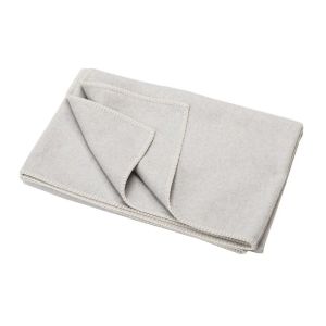Sylt Light Grey Cotton Throw by Fussenegger