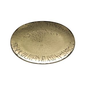 Tac 02 Skin Gold Small Platter by Rosenthal