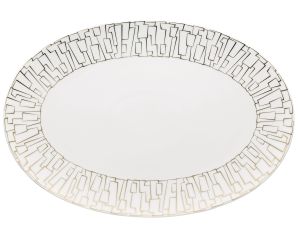 Tac 02 Skin Gold Large Platter by Rosenthal