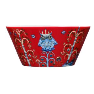 Taika Holiday Cereal Bowl Red by Iittala