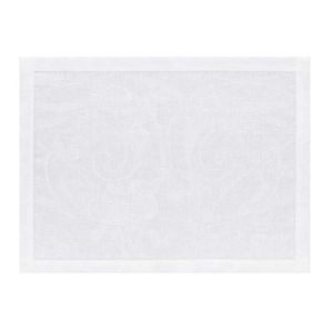 Tivoli White Placemat by Le Jacquard Francais