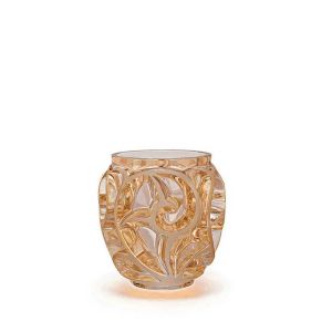 Tourbillons Small Vase Gold Luster by Lalique