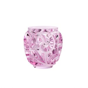 Tourbillons Small Vase Pink Luster by Lalique