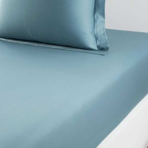 Triomphe Fjord Fitted Sheet King by Yves Delorme