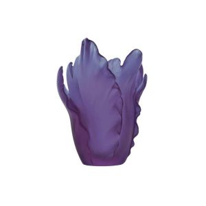 Tulip Ultraviolet Vase Small by Daum