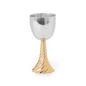 Twist Kiddush Cup Gold by Michael Aram