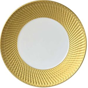 Twist Gold Salad Plate by Bernardaud