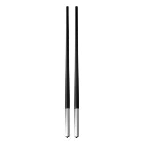 Uni Noir Pair Of Chinese Chopsticks by Christofle