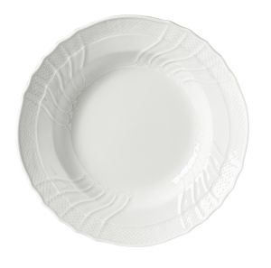 Vecchio White Soup Plate by Richard Ginori