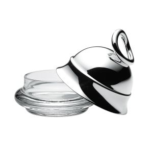 Vertigo Butter Dish With Cover by Christofle