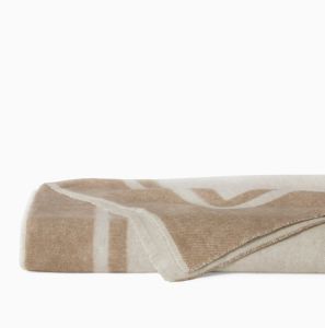 Viletta Oat/Beige Throw by Sferra