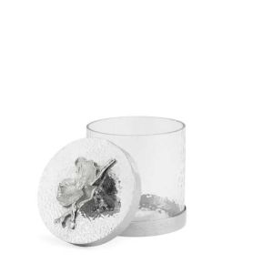 White Orchid Canister Extra Small by Michael Aram