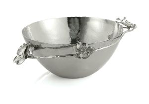 White Orchid Medium Bowl by Michael Aram