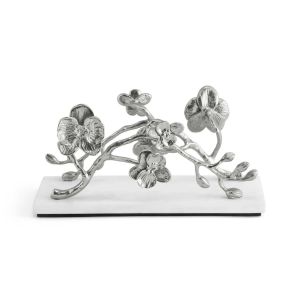 White Orchid Vertical Napkin Holder by Michael Aram
