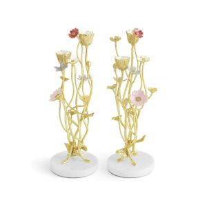 Wildflowers Candleholder S/2 by Michael Aram