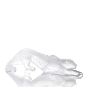 Zeila Panther Large Sculpture Clear by Lalique