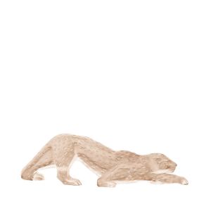 Zeila Panther Large Sculpture Gold Luster by Lalique