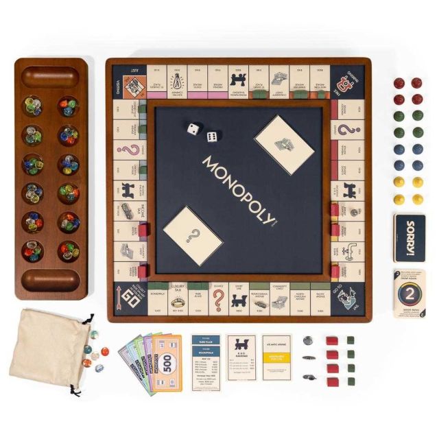 WS Game Company 3-in-1 Monopoly, Sorry & Mancala 45077C