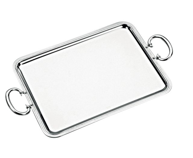 Christofle Albi Rectangular Tray With Handles 43X31Cm 03902240
