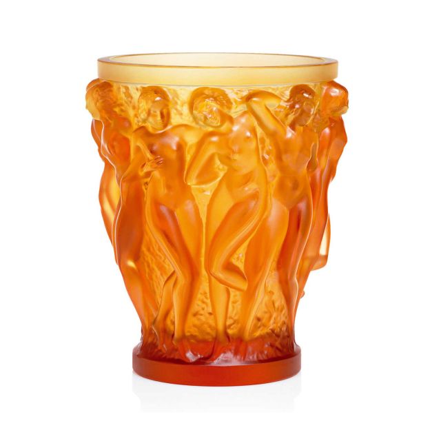 Lalique Bacchantes Vase Amber 1220020