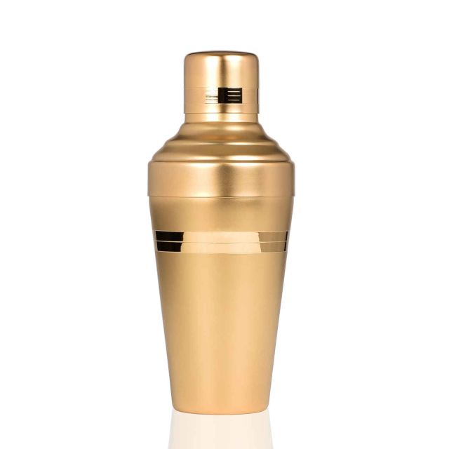 Japanese Bar Tools Baron Shaker Matte Gold 03300300MG