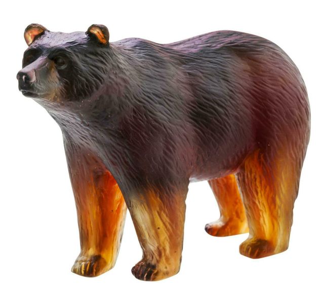 Daum  Dark Amber Bear 05423