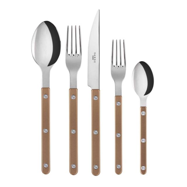 Sabre Bistrot Pearly Caramel 5 Pieces Cutlery Set  2344-005-0019