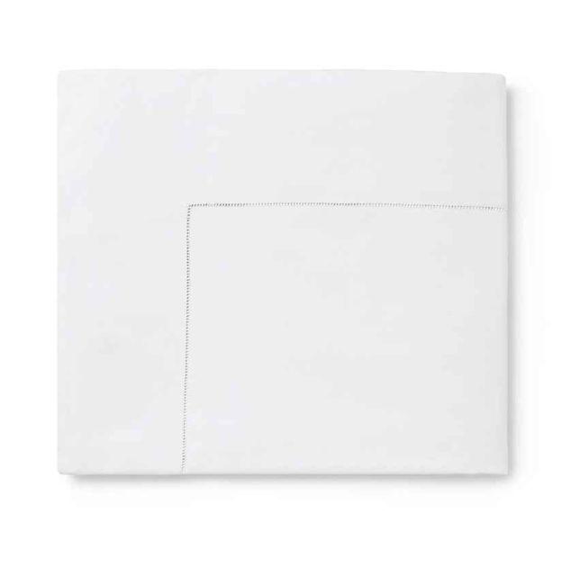 Sferra Celeste White Full Queen Flat Sheet 3990FQFLWHT