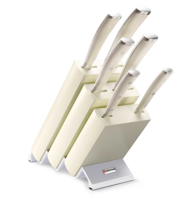 Wusthof Trident Classic Ikon Creme 7-Pcs. Knife Block Set - Creme Block 1090470602