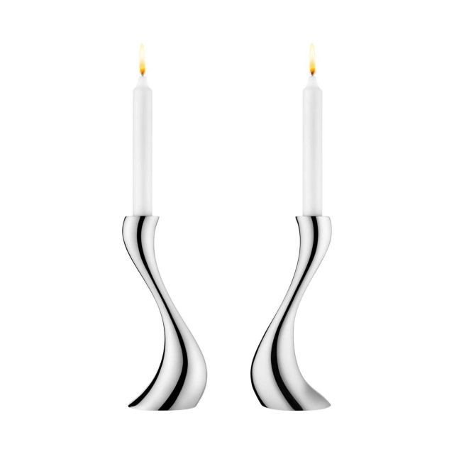 Georg Jensen Cobra Candleholder Medium 2 Pcs 3586579