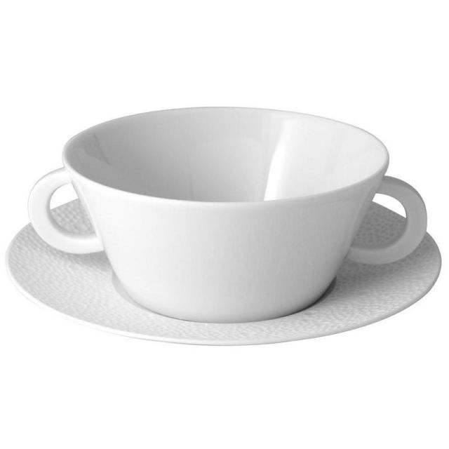 Bernardaud Ecume White  Cream Soup Cup Only 0733-031