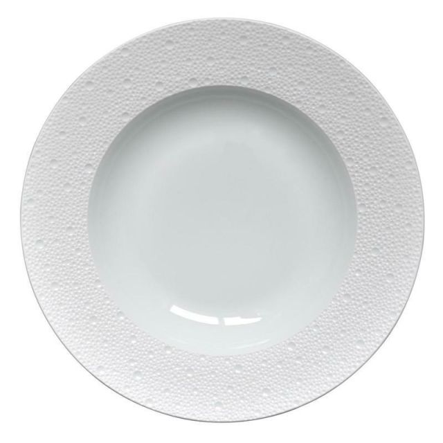 Bernardaud Ecume White  Rim Soup - 11.6 In. 0733-20450