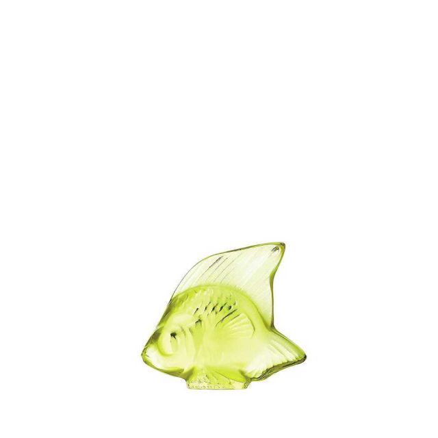 Lalique Fish Figure Anise Green 3003300