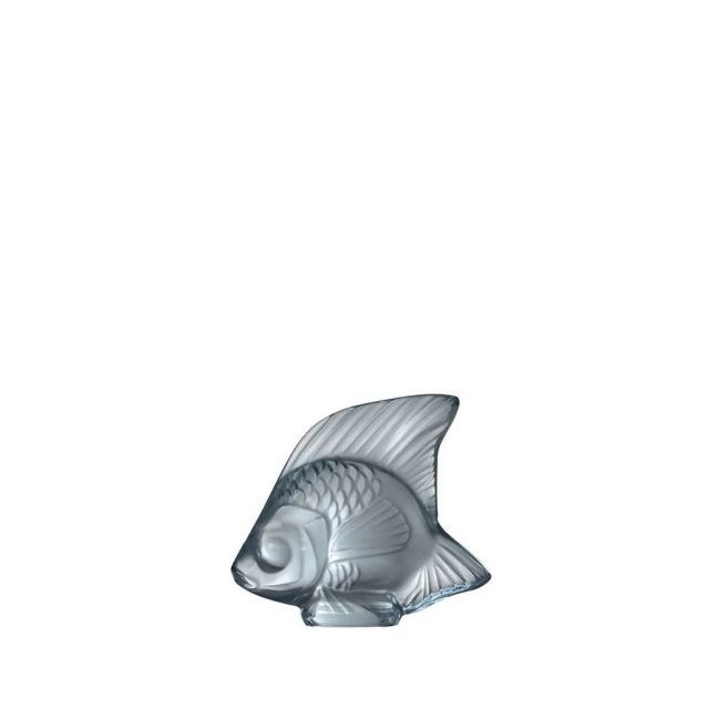 Lalique Fish Figure Persepolis Blue 10673000