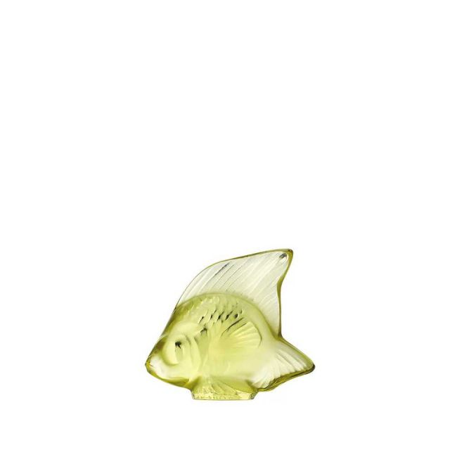 Lalique Fish Figure Yellow 3002400