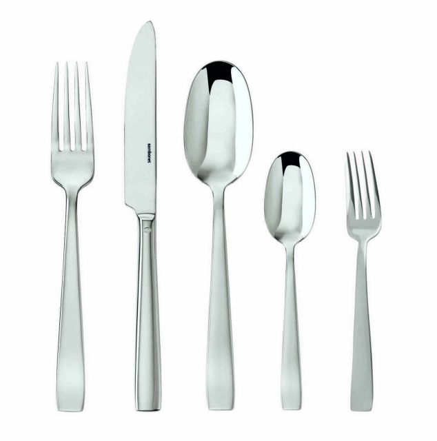 Sambonet Flat Stainless 5 Pcs Place Setting S.H. 62512-93
