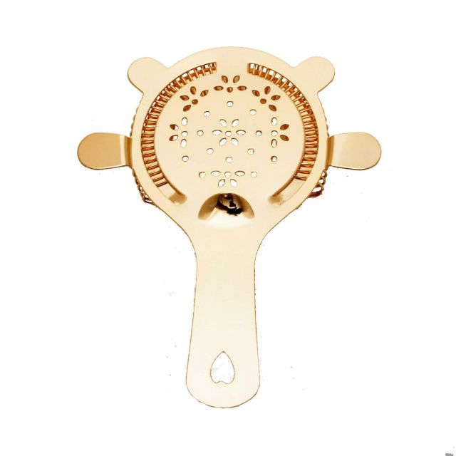 Japanese Bar Tools Flora Strainer Gold 03302010G