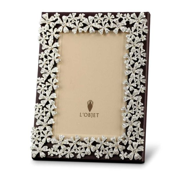 L'Objet Garland Frames Platinum And Crystals 8x10 F7000L